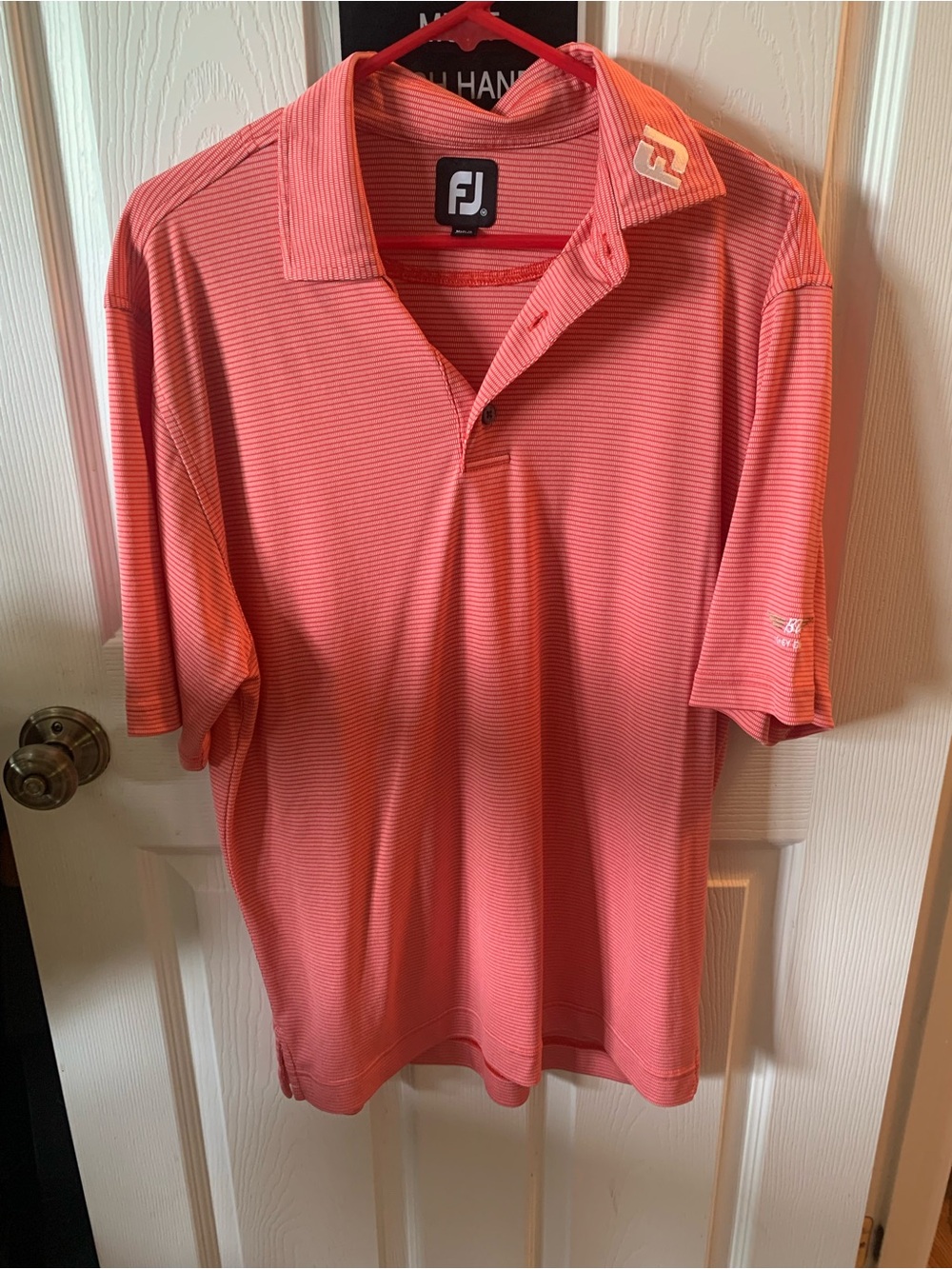 FJ FootJoy Men’s Golf Performance Polo Shirt Size M Med Medium Vokey Red